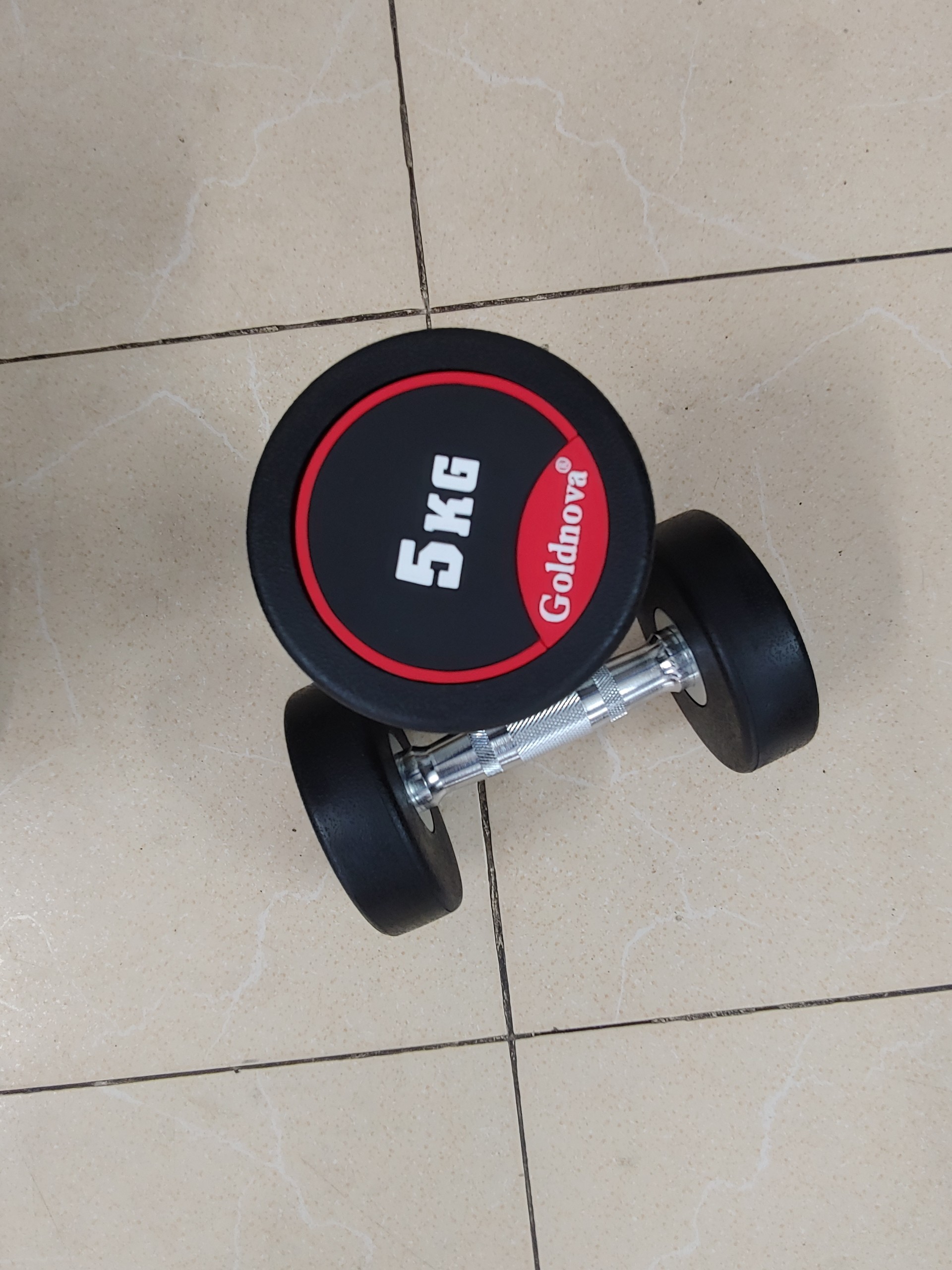 Tạ tay bọc cao su Goldnova loại 5kg (Giá bán của 1 cặp tạ tay)