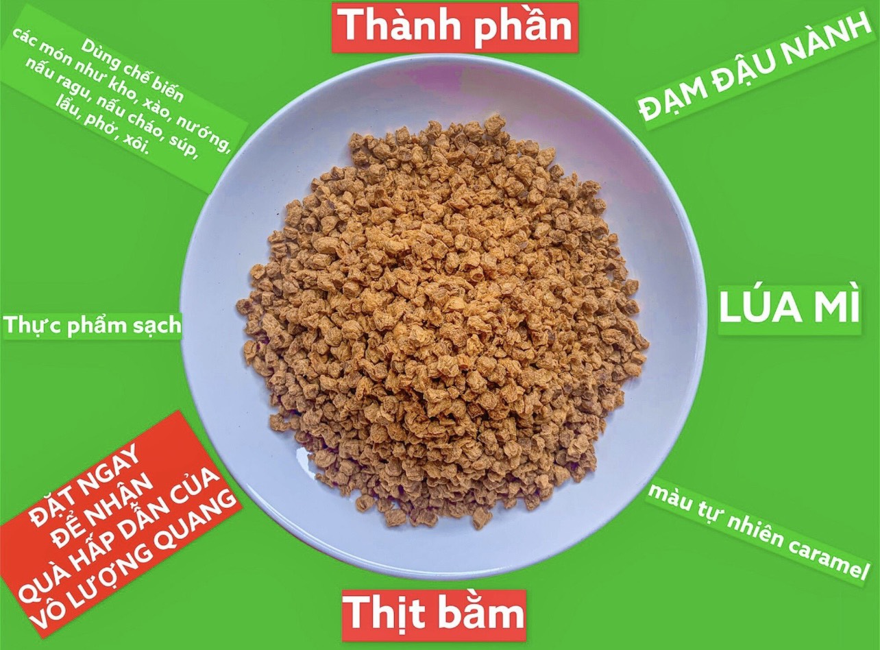 High-Quality Dried Vegetarian Minced Meat/ Vuong Quang