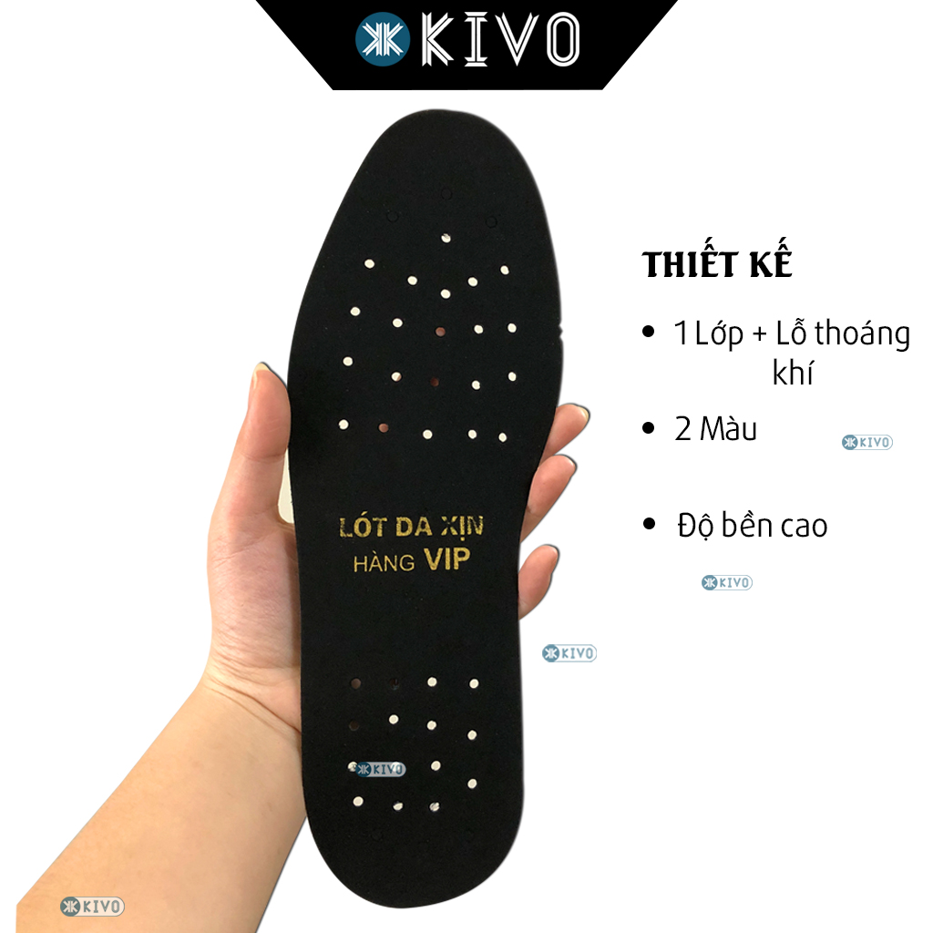 Men's premium genuine cowhide breathable every layer of leather shoe inserts-efficient deodorant sweat-wash shoes Kivo