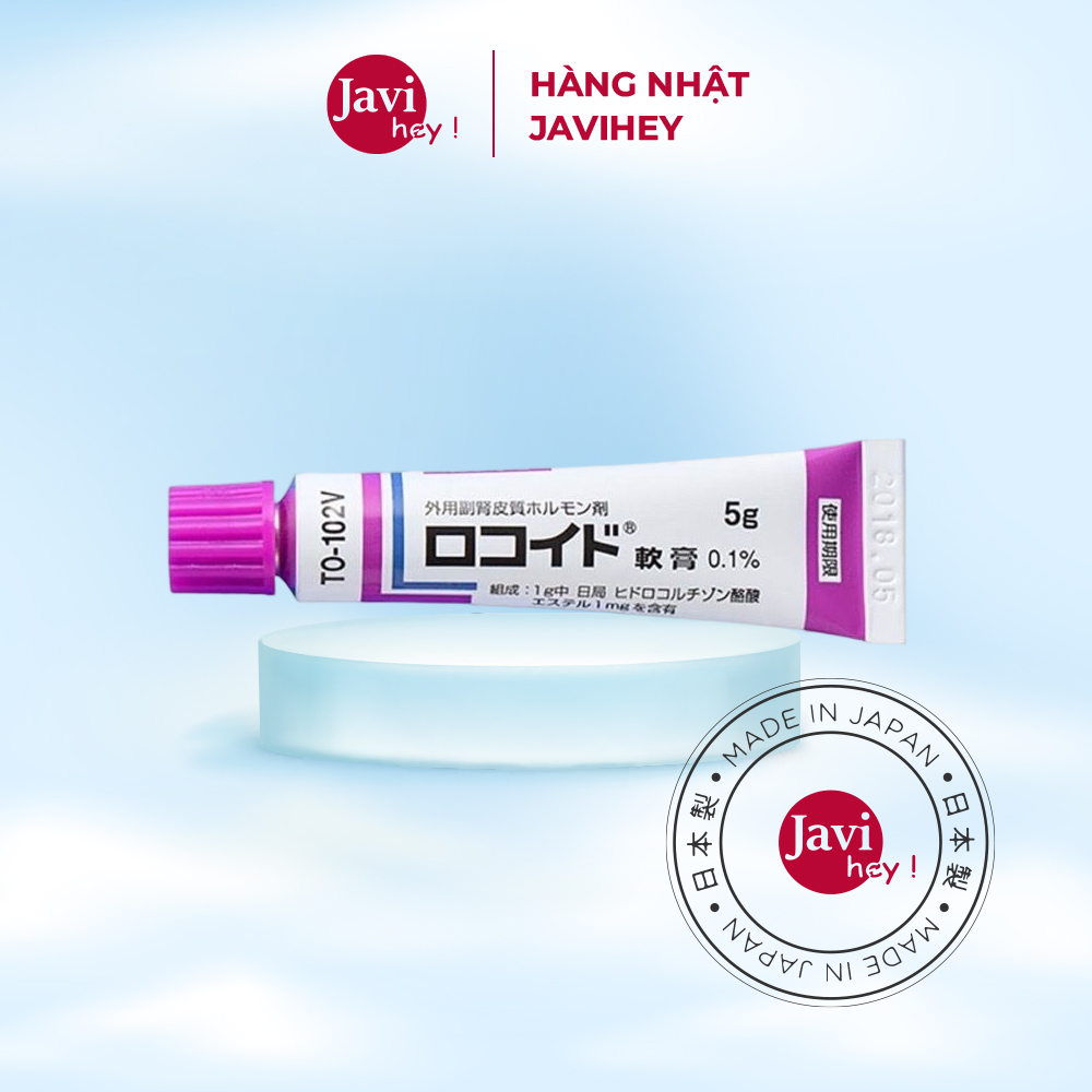 Kem bôi vết đốt côn trùng, muỗi đốt rokoito locoid ointment 5g nhật bản