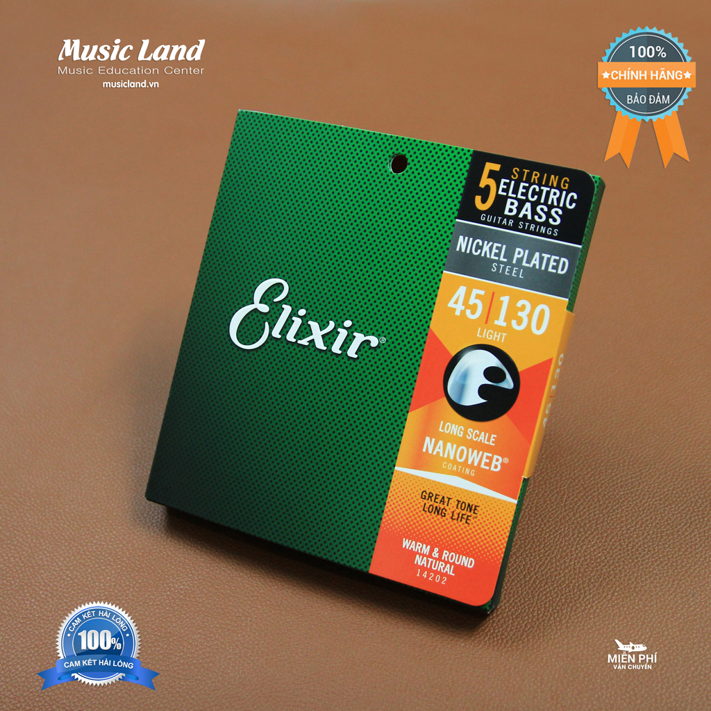 Dây Đàn Guitar Bass Điện Elixir 14202 – Chính Hãng