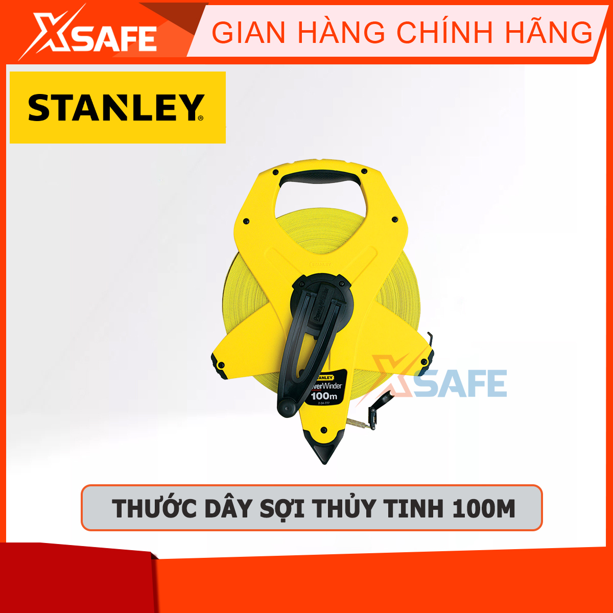 Stanley 2-34-777 100m glass fiber tape meter