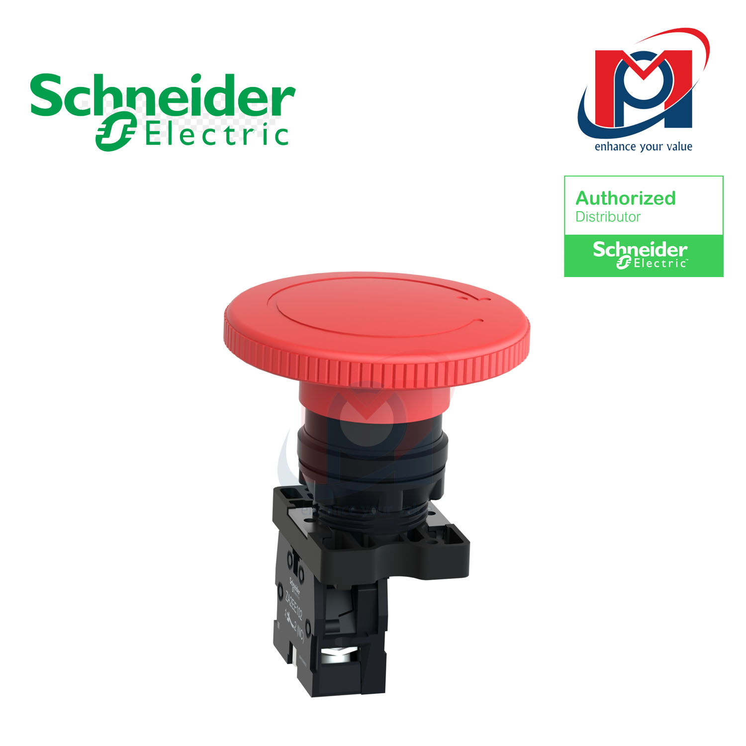 Nút dừng khẩn cấp Phi 22 Schneider XA2ES642