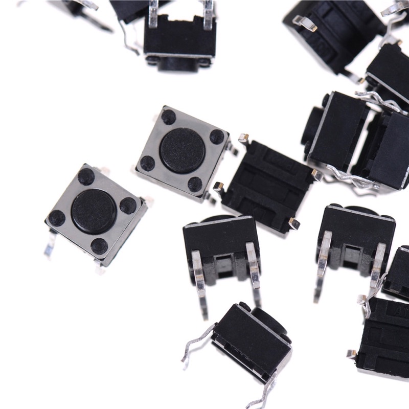 Bộ 20 Công Tắc Nhấn Nhả 4 Chân Mini - Công tắc Reset/Passing/Arduino/DIY/DIP (6x6x4.3/5/6/7/10/12mm)