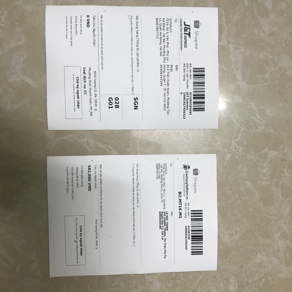 GIấy Đơn hàng A5 có keo Giấy in phiếu gửi hàng decal A5