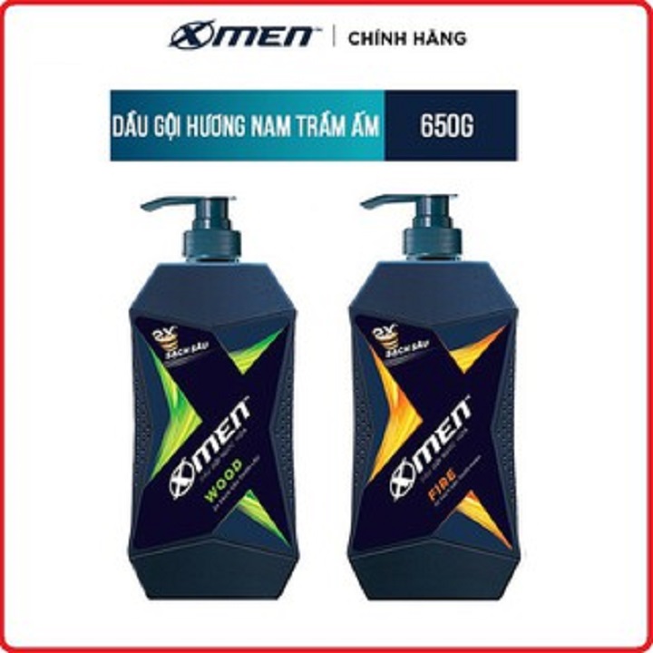 Dầu gội x men fire 650g nước hoa thơm mạnh mẽ-