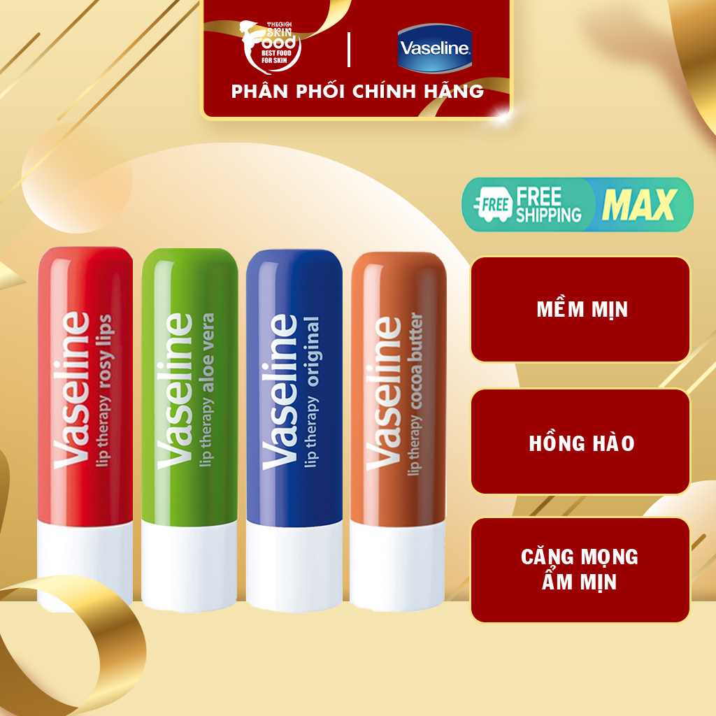 Son Dưỡng Môi Cho Môi Mềm Mại Vaseline Lip Therapy 4.8g (Dạng Thỏi)