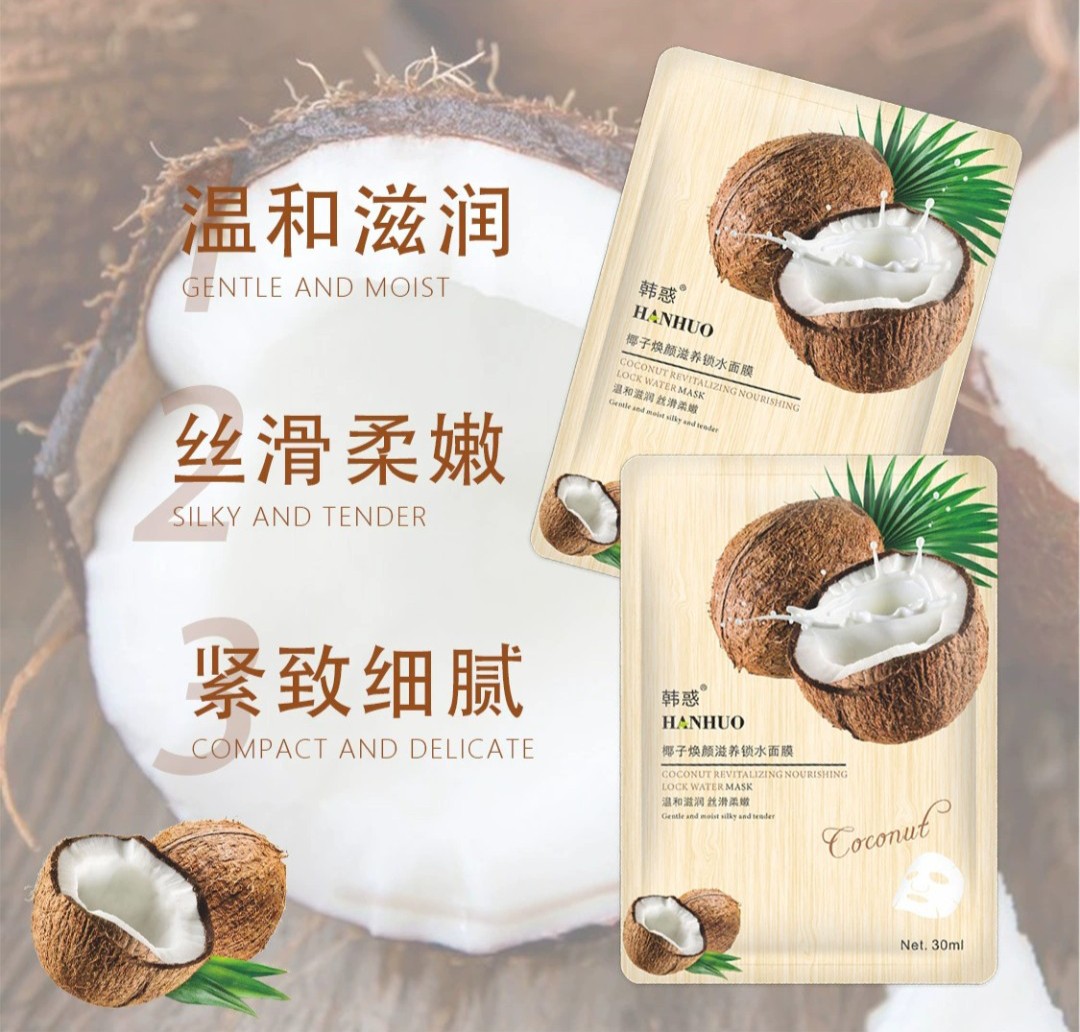 [COMBO 6 MIẾNG] MẶT NẠ TRÁI CÂY DƯỠNG DA HANHUO