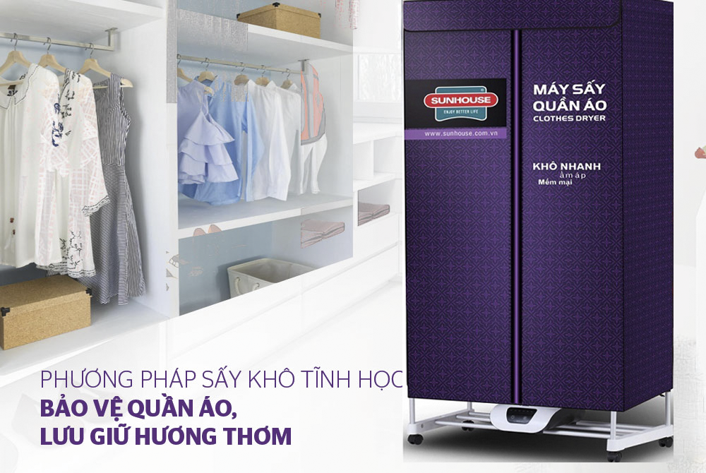 Tủ sấy quần áo SUNHOUSE SHD2707