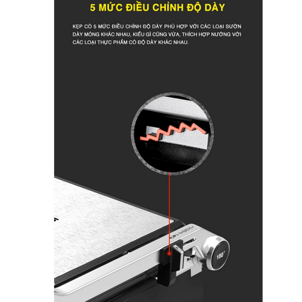 Kẹp nướng điện đa năng TS9657