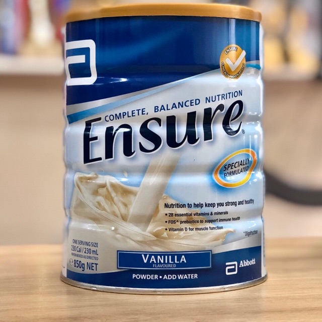 [GIẢM 40K ĐƠN 1,2TR] Combo 2 Lon sữa Ensure Úc 850gr  vị Vani