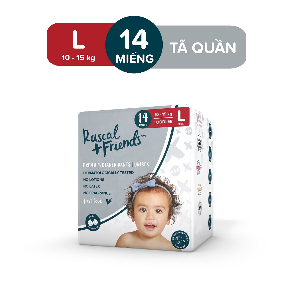 [HOT DEAL] Tã/Bỉm Quần Rascal & Friends cho bé 6kg 11kgSize M 58 miếng ...