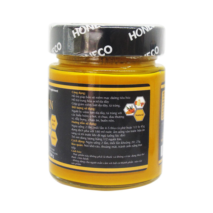 Nghệ mật ong Tacumin Honeco 250g (Mật ong, tinh chất nghệ Curcumin, Sữa ong chúa tươi)