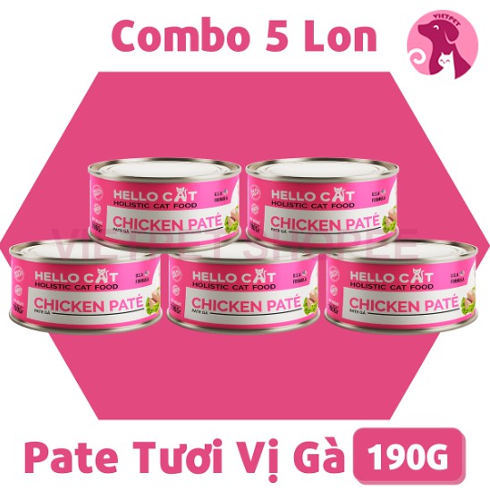 Pate cho mèo Hello Cat (190g)