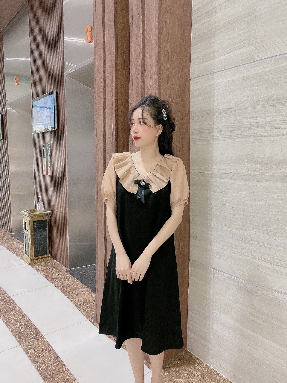 Váy Hoa Nhí Cổ Bèo Nữ Tính MAICHI954 | Shopee Việt Nam