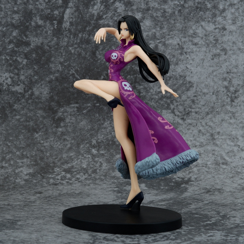 (21Cm) Mô Hình Onepiece - Boa Váy Tím Tung Cước