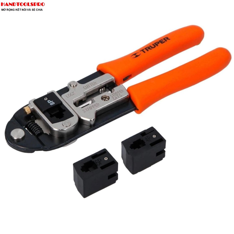 Kìm bấm cáp mạng nhiều đầu Truper 18343