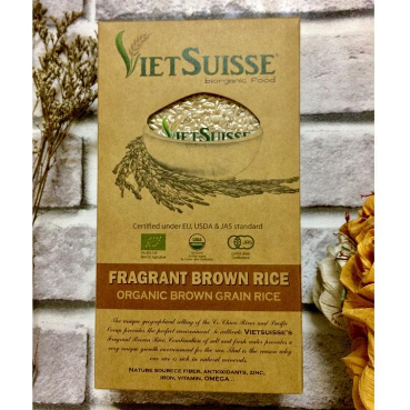 Gạo lứt hữu cơ VietSuisse 1kg