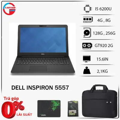 Laptop chơi game đồ họa vga rời mạnh mẽ Dell Inspiron 5557 (i5- 6200U, 8G, 256G, GT920 2G, 15.6INH HD)