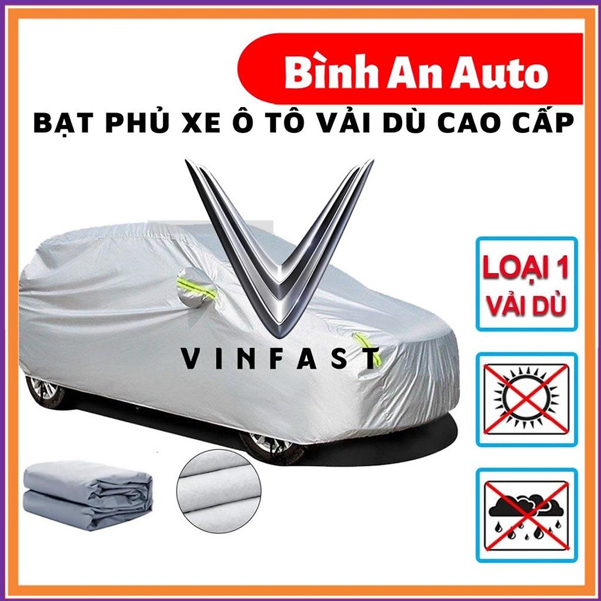 Bạt phủ ô tô vinfast fadil, lux a, lux sa bạt phủ tráng nhôm 3 lớp, bạt vải dù ,bat phu xe hoi,bat xe hoi,bat phu o to