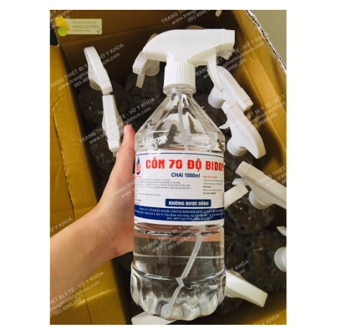 Cồn tuyệt đối 99,5 độ sát trùng, diệt khuẩn