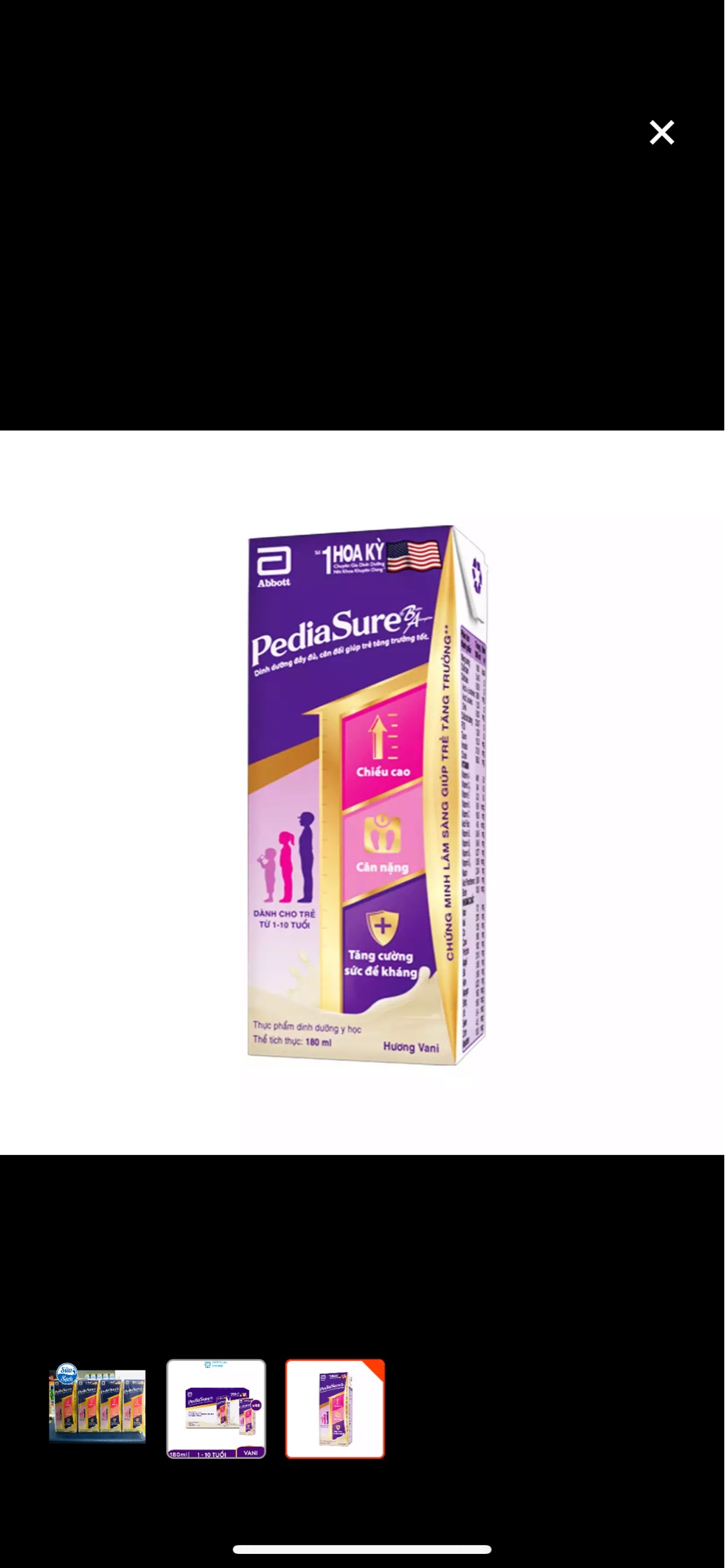 Sữa pediasure pha sẵn 180ml(thùng 12lốc)