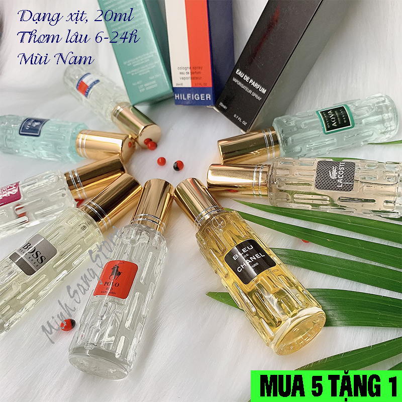[HCM]COMBO 3 CHAI NƯỚC HOA NỮ MINI 20ML (NGẪU NHIÊN)