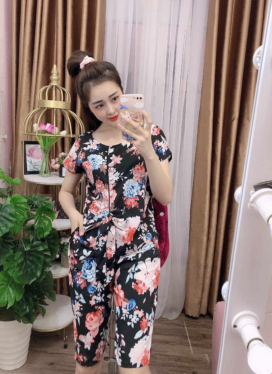 Bộ lụa lửng mặc nhà size 45-68kg