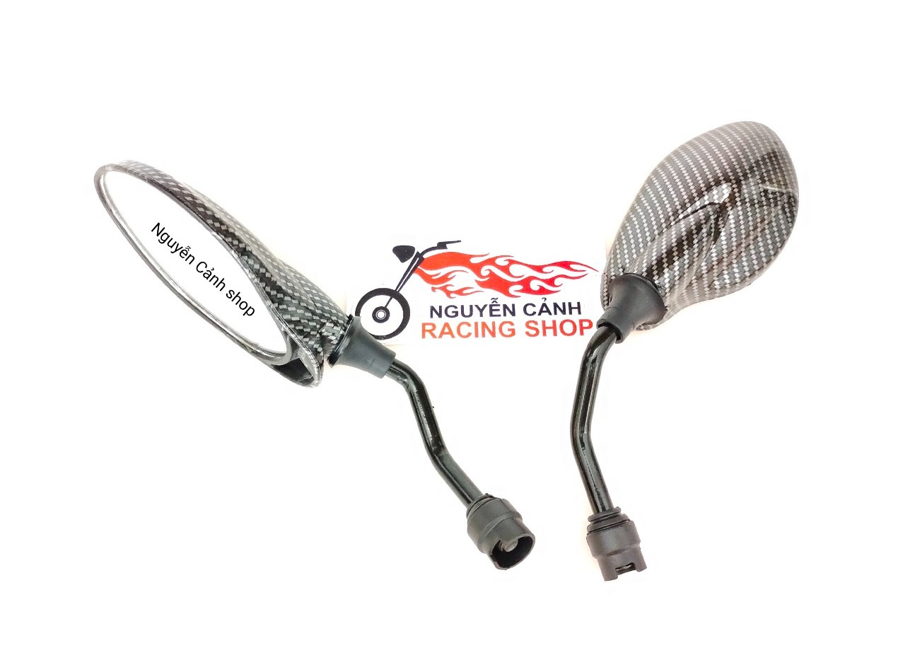 Cặp kính chiếu hậu yaz mẫu carbon