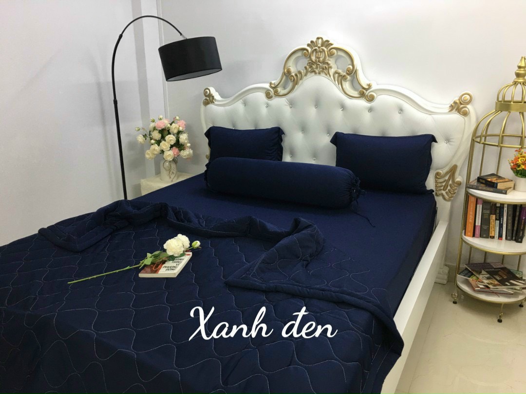 BỘ DRAP THUN MÀU HÀN QUỐC 4 MÓN (1 drap + 2 áo gối nằm + 1 áo gối ôm)