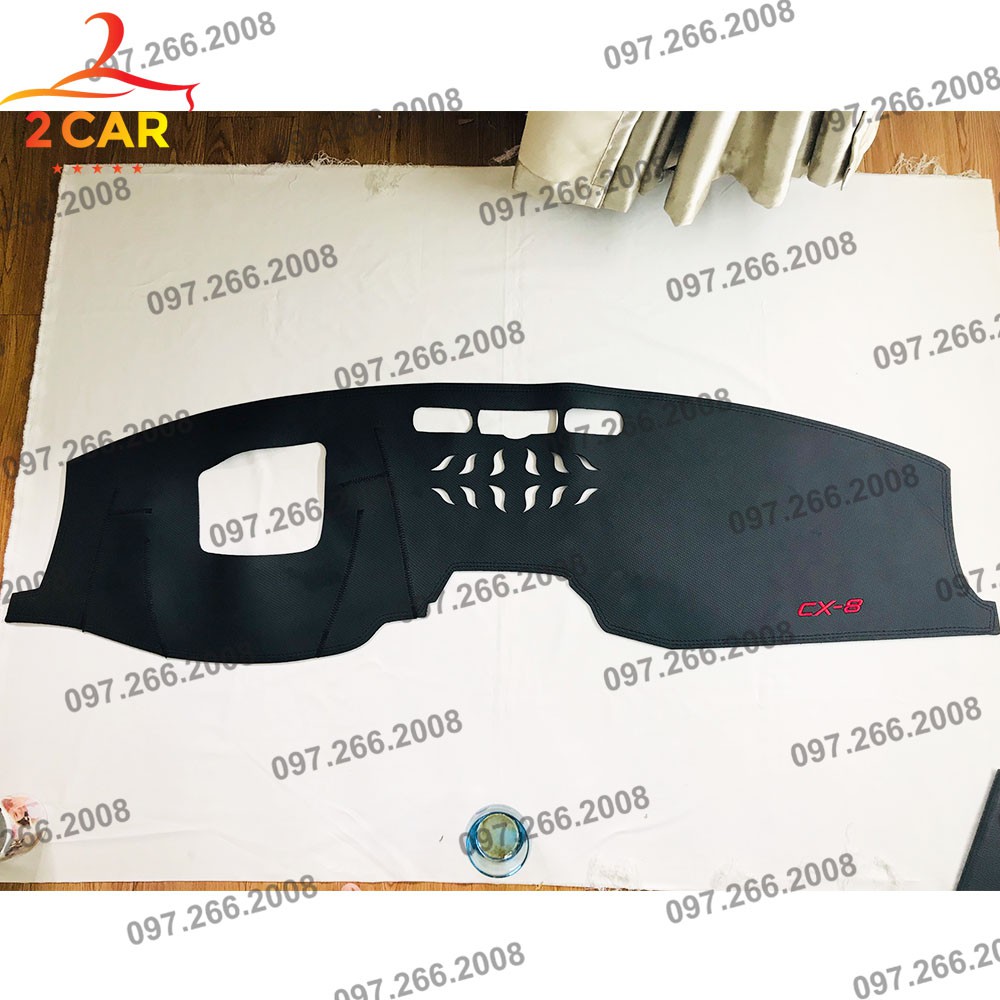 Thảm Taplo Mazda Cx8 Da Cacbon Cao Cấp