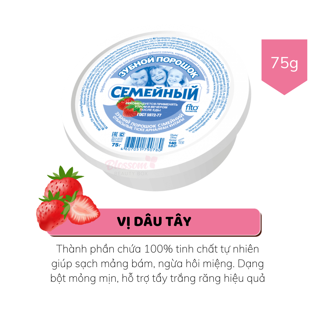 75g - Bột trắng răng Fito Cosmetics Nga