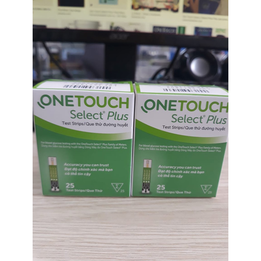 [HCM][CHÍNH HÃNG] Que thử đường huyết One Touch Select Plus Simple. Hộp 25 que