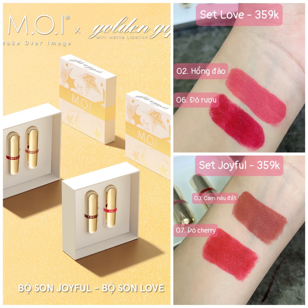 Set son môi sáp mini Golden Gift - JOY OOna Shop