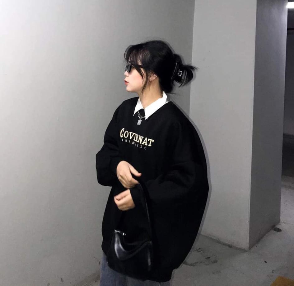 Ao ni sweater in chữ COVERNAT ( trọng lượng từ 40kg đến 60kg )