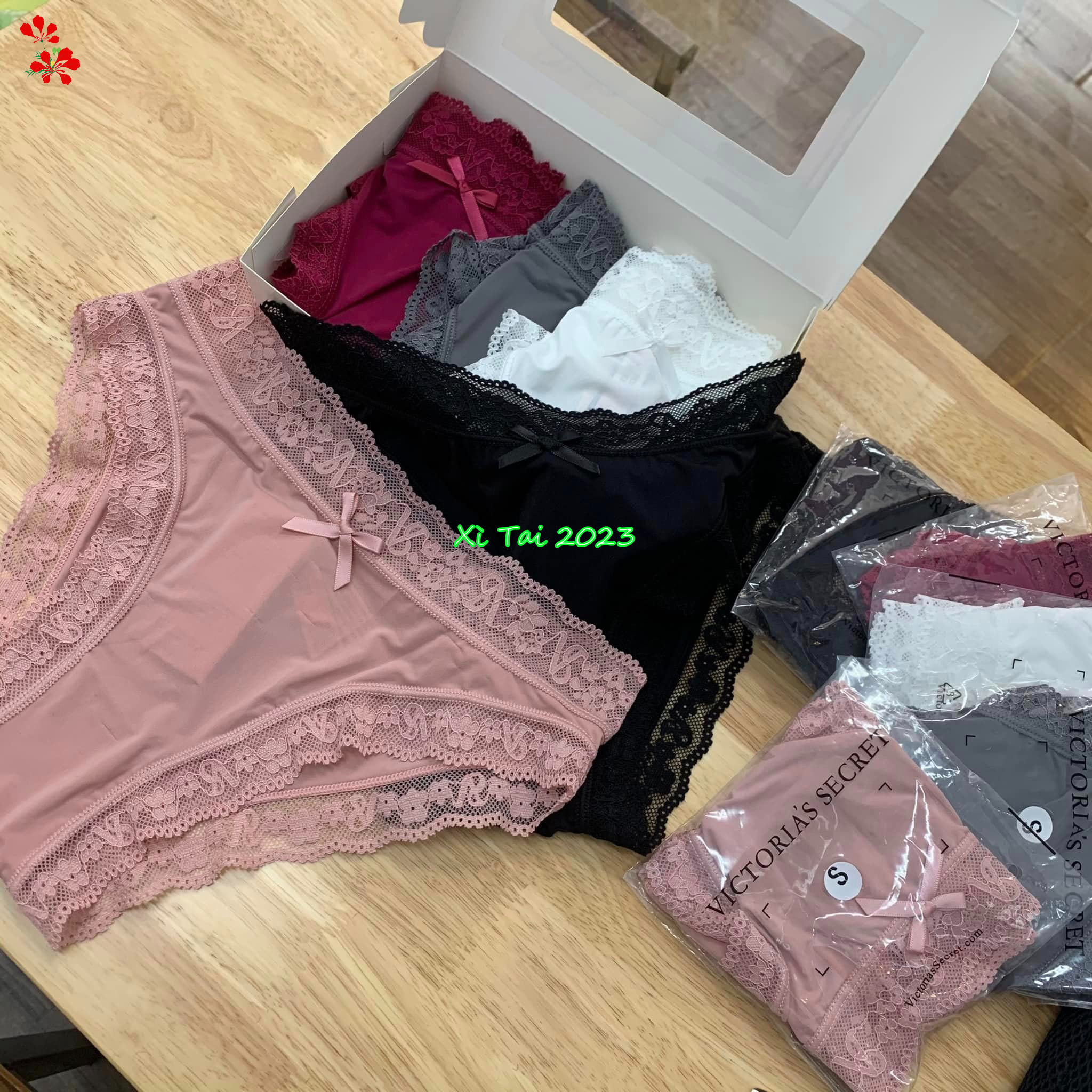 Set 5 Quần lót cao cấp cạp ren Vic