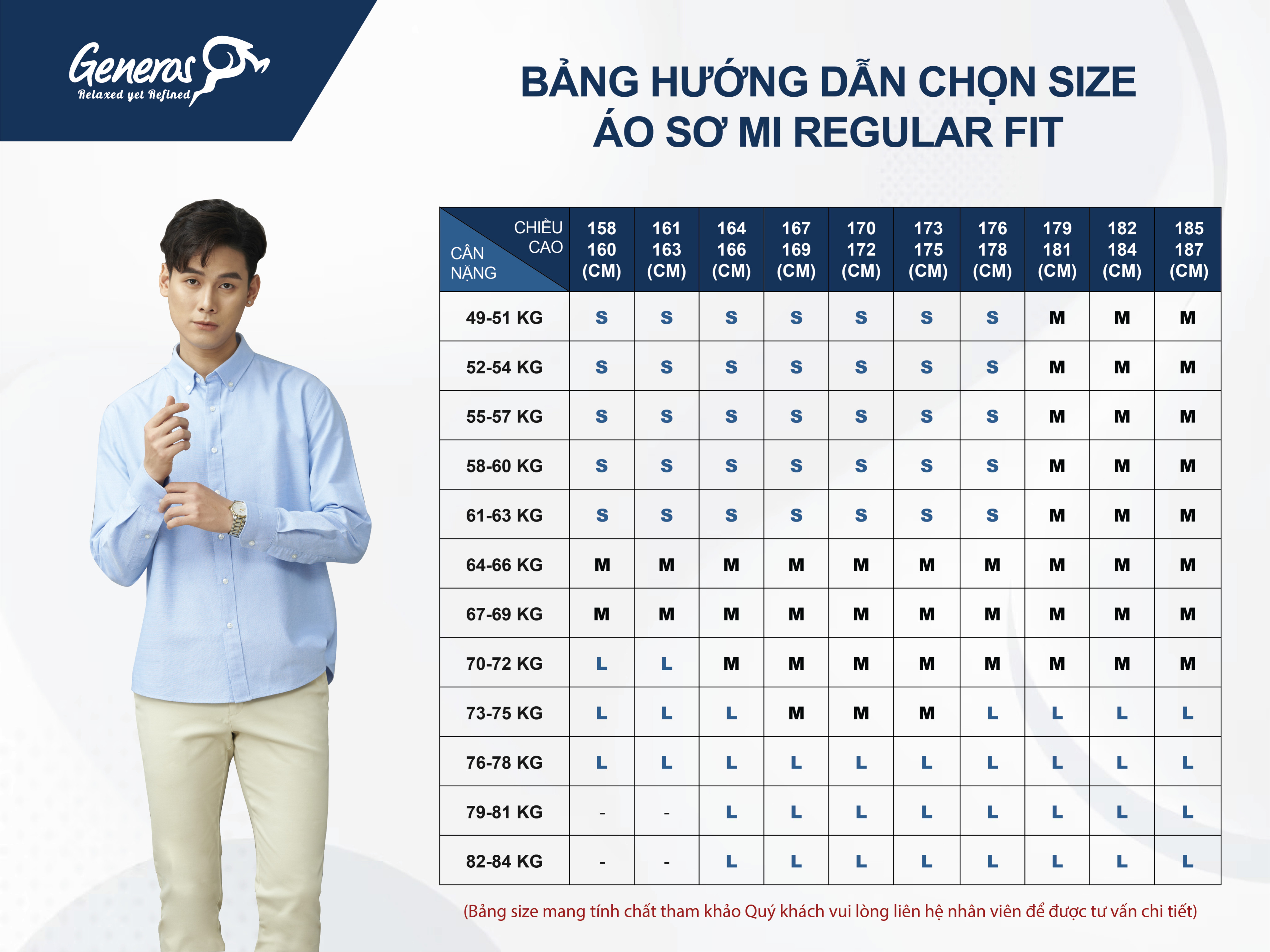 Áo Sơ Mi Nam Cotton Generos Regular 010123044MF (nhiều mẫu lựa chọn)
