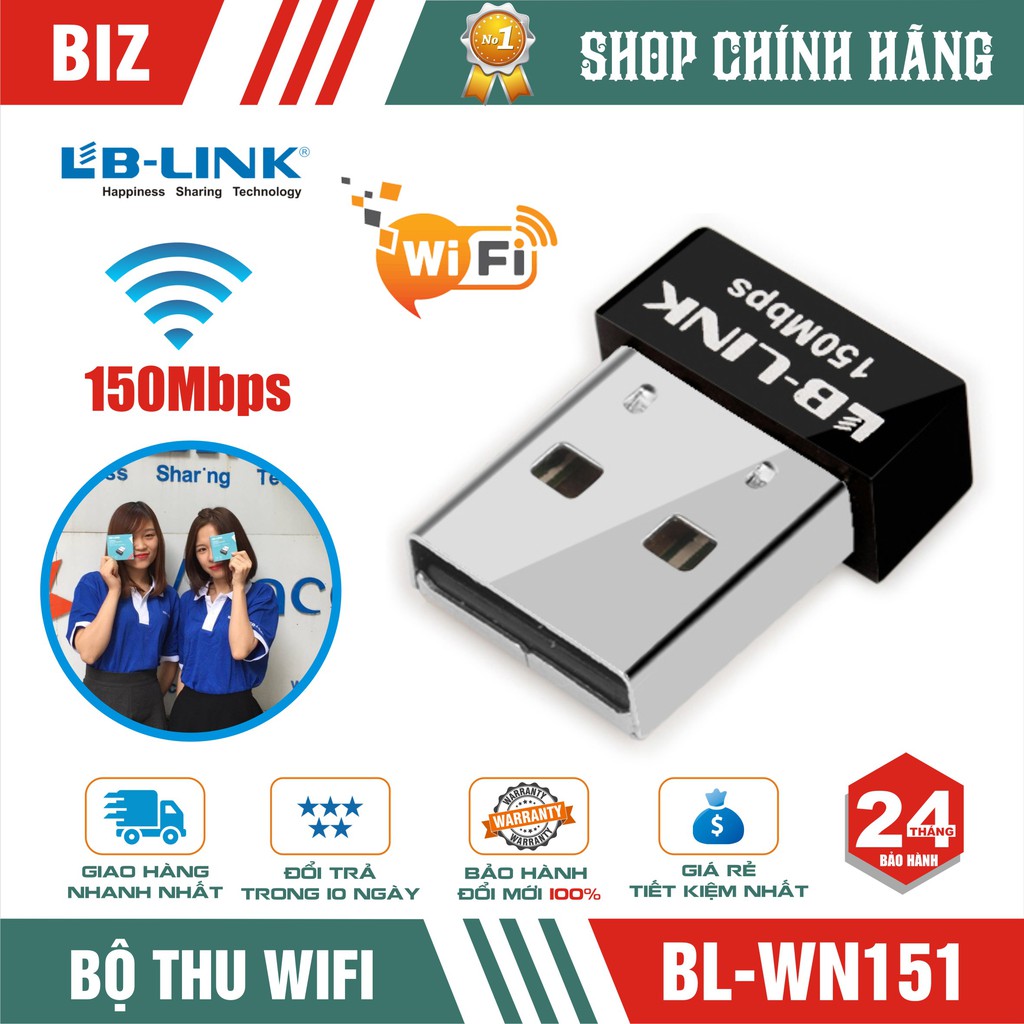 Usb thu wifi Lb-Link Bl-Wn151  - bảo hành 24 tháng !!!