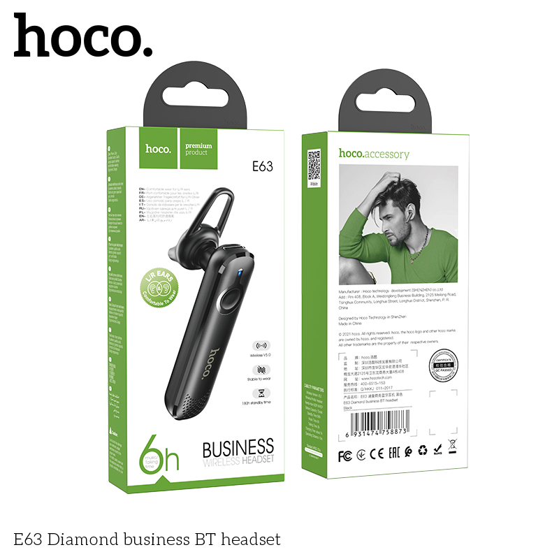Tai nghe Bluetooth 1 Bên Hoco E63