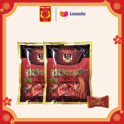 ( Combo 2 ) Kẹo Hương Vị Sâm -  Korean Red Ginseng Candy 200g
