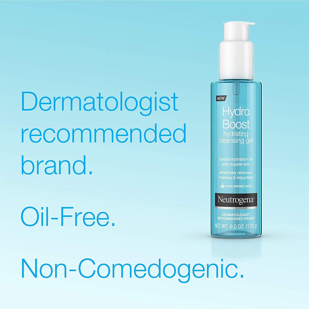 Gel rửa mặt neutrogena hydro boost cleansing gel 170g