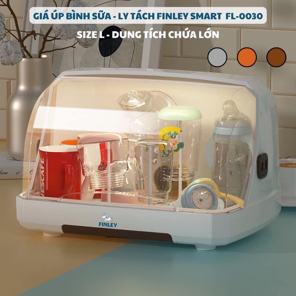 Giá Khay úp bình sữa chén bát Finley cao cấp có nắp đậy