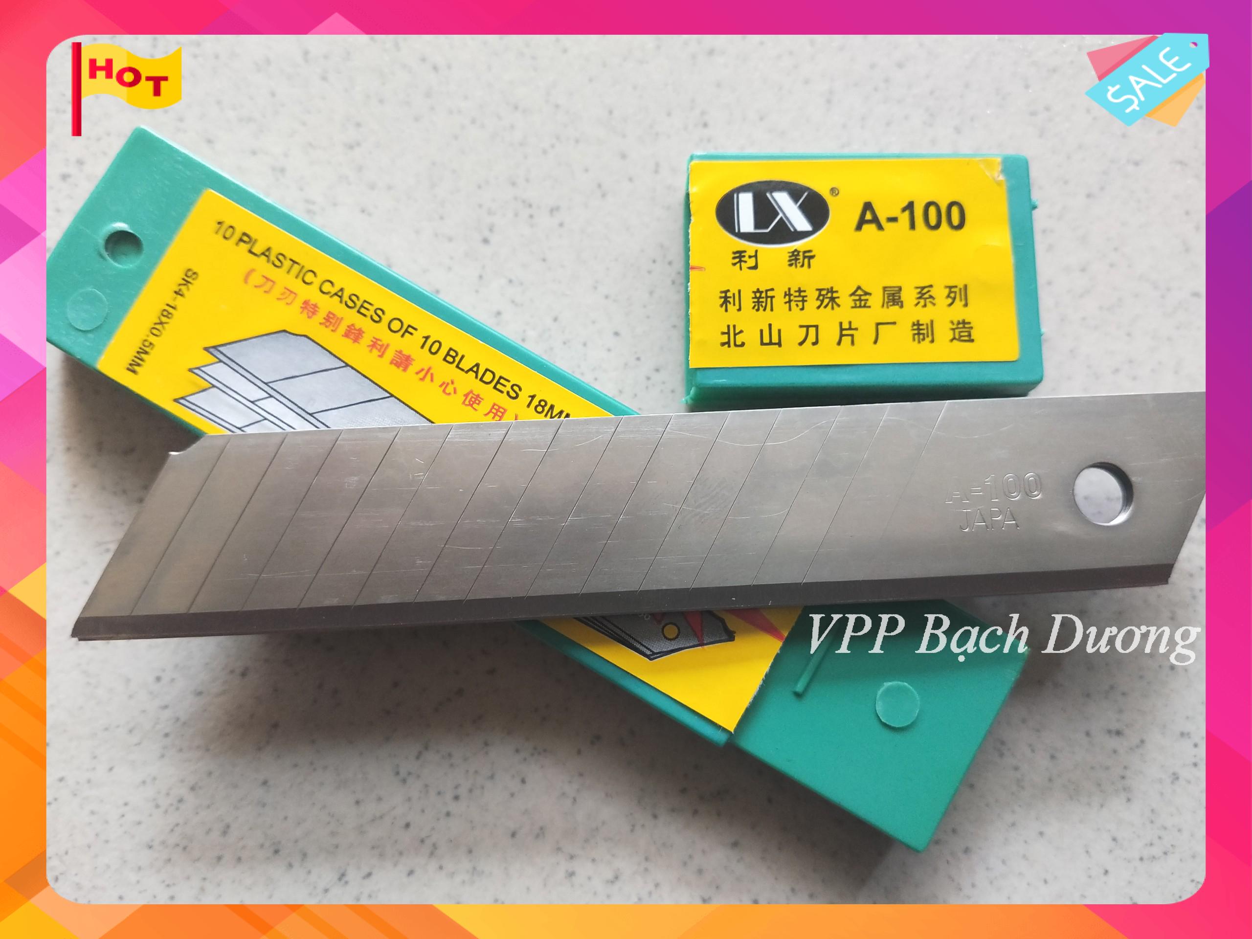 Lưỡi dao rọc giấy lớn A100 - 1 tép/10 lưỡi