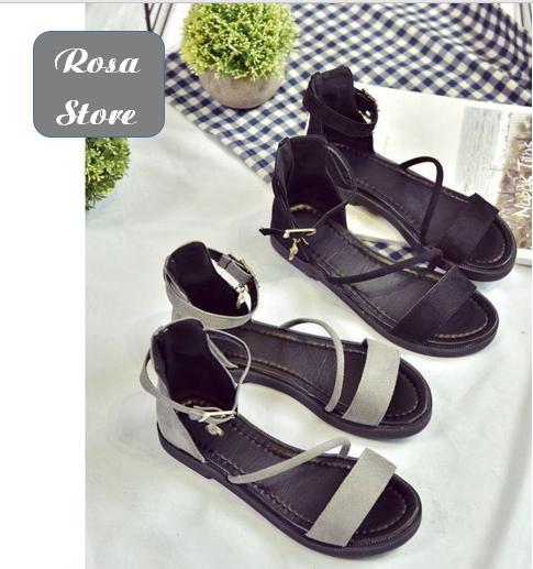 [HCM]Giày sandal chéo 1 dây Rosa SD-0139