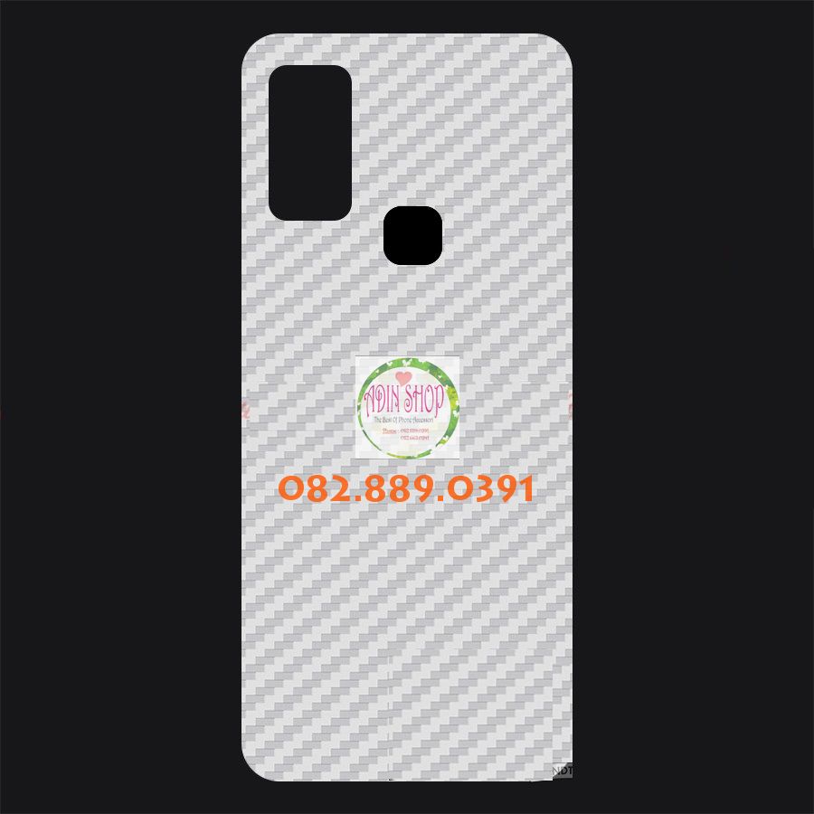 [HCM]Miếng dán mặt lưng skin carbon Samsung M51 trong đen