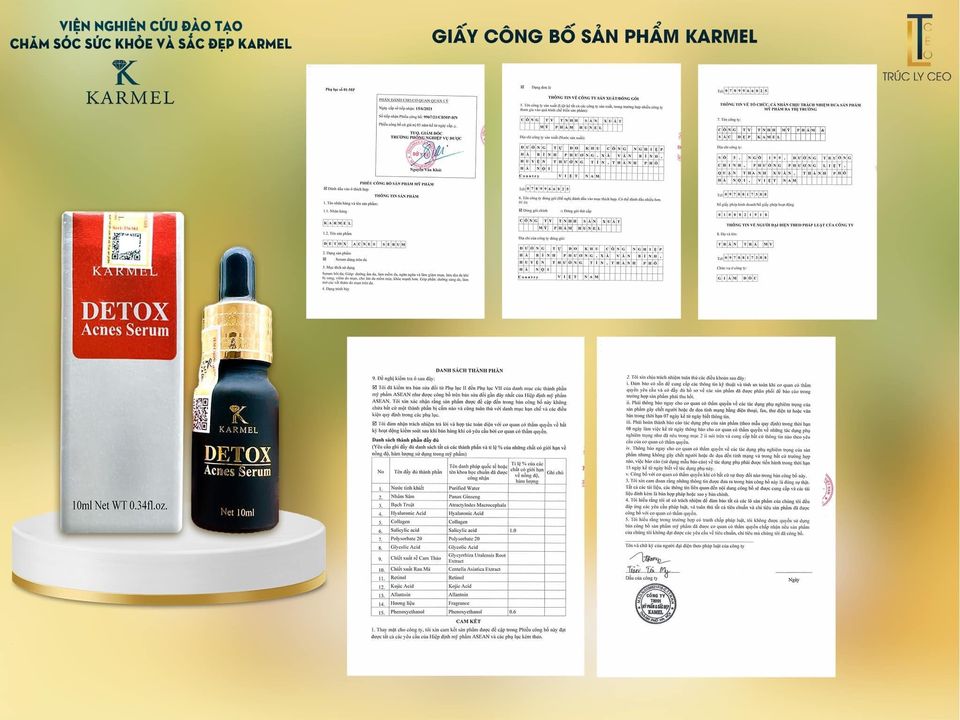 Serum giảm mụn Detox Acnes Kamel