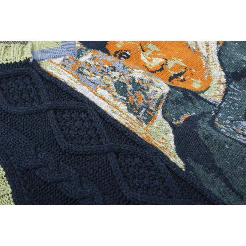 CÓ SẴN - Áo len gile Van Gogh siêu nghệ