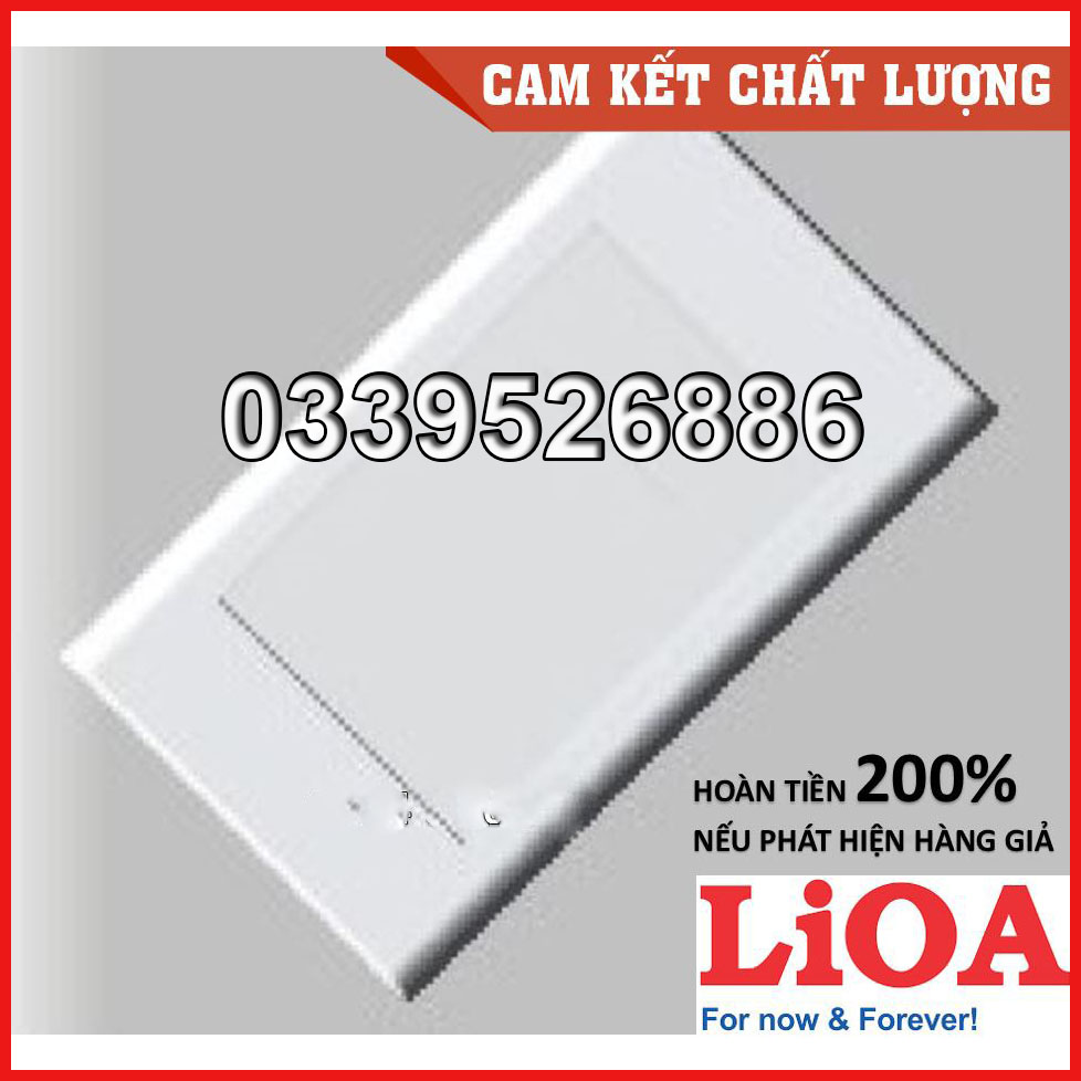 Mặt che trơn  viền đơn trắng LiOA