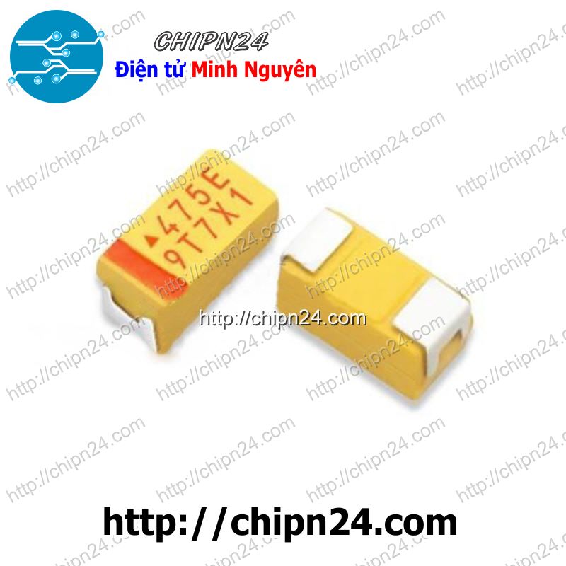 Tụ tantalum dán smd6032 4.7uf 25v 475e