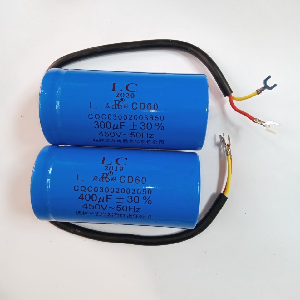 Tụ khởi động môtơ 450v - 300uf, 400uf